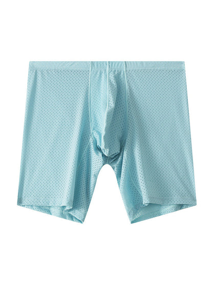 2 Pack Men's Mesh Transparent Sports Fitness Loose Boxer Briefs
