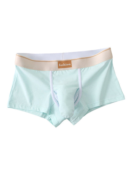 3 Pack Men's Elephant Trunks Gun and Bullet Separation Solid Color Cotton Sexy Boxer Briefs