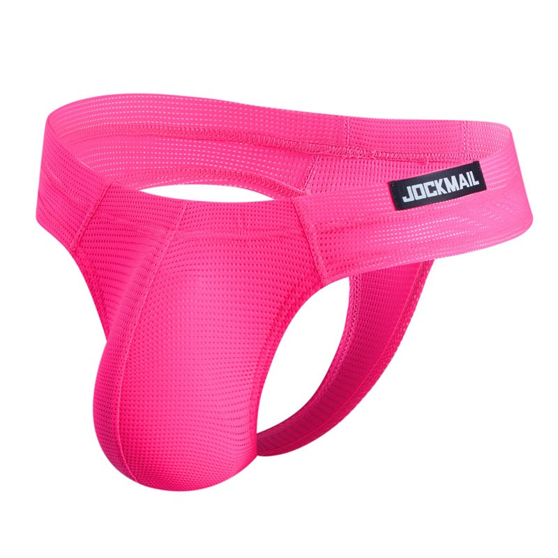 Men's Simple Breathable Mesh Pouch Bikini