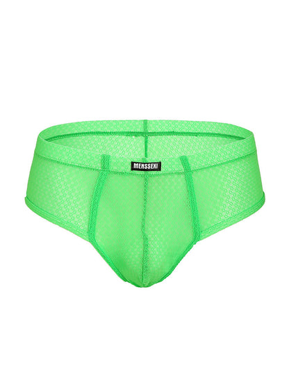 2 Pack Men's Low-Rise Lace Semi-Transparent Trunks
