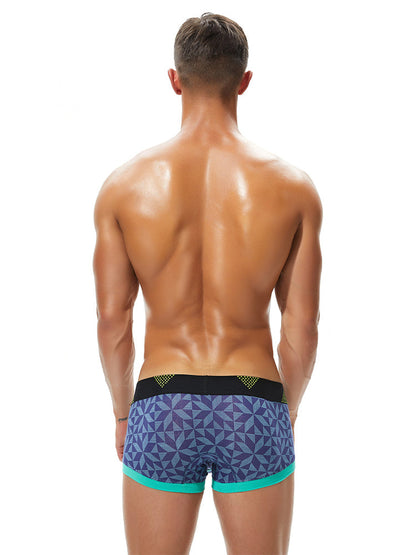 2 Pack Men's Contoured Pouch Cotton Trunks