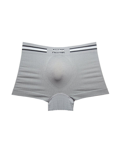 3 Pack ALLMIX Men's Sexy Striped Seamless Low Waist Boxers Briefs