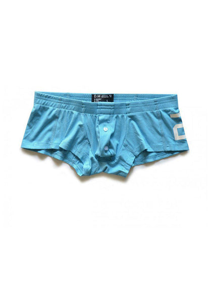 Men's Solid Color Comfortable Button-down Trunks