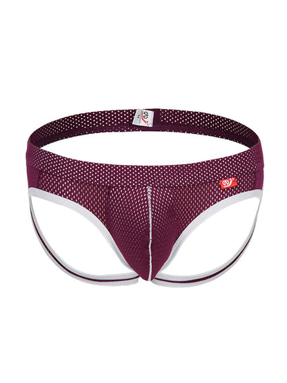 4 Pack Men's Low Waist Sexy Breathable Butt Lifting Stylish Comfortable Jockstrap