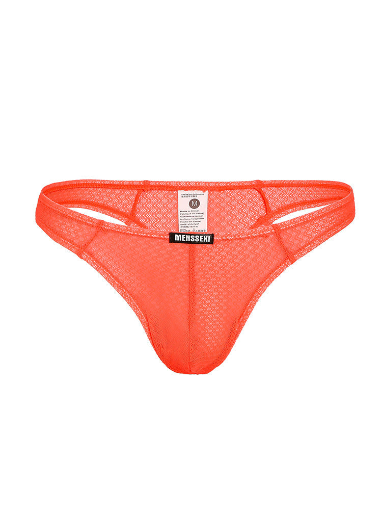 2 Pack Men's Low-Rise Lace High Elasticity Bikinis