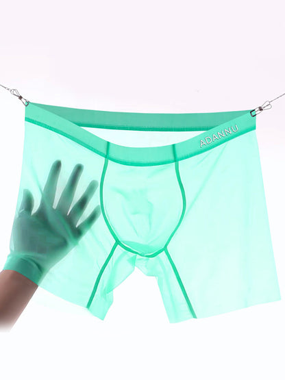 Ultra-Thin Breathable Semi-Transparent Pouch Boxers Briefs & Midway Briefs