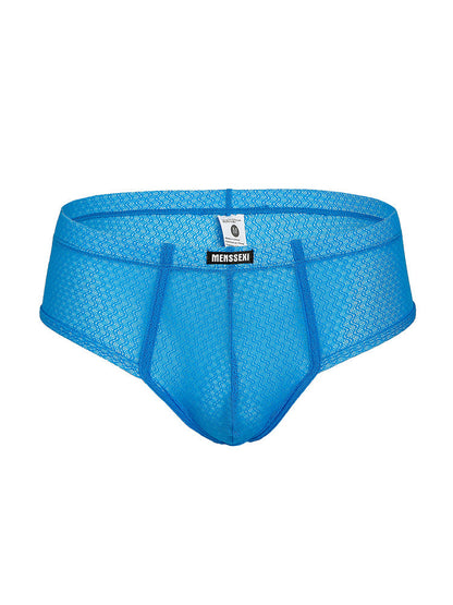 2 Pack Men's Low-Rise Lace Semi-Transparent Trunks