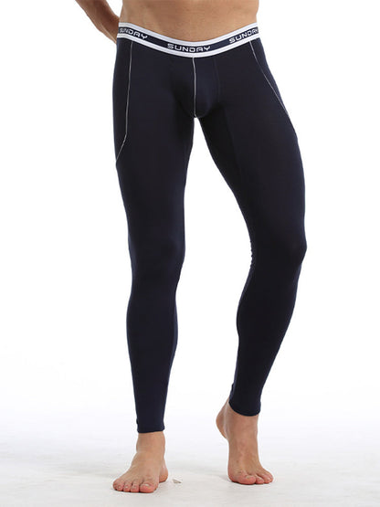Men's Thermal Pants Bamboo Fiber Casual Thermal Pants