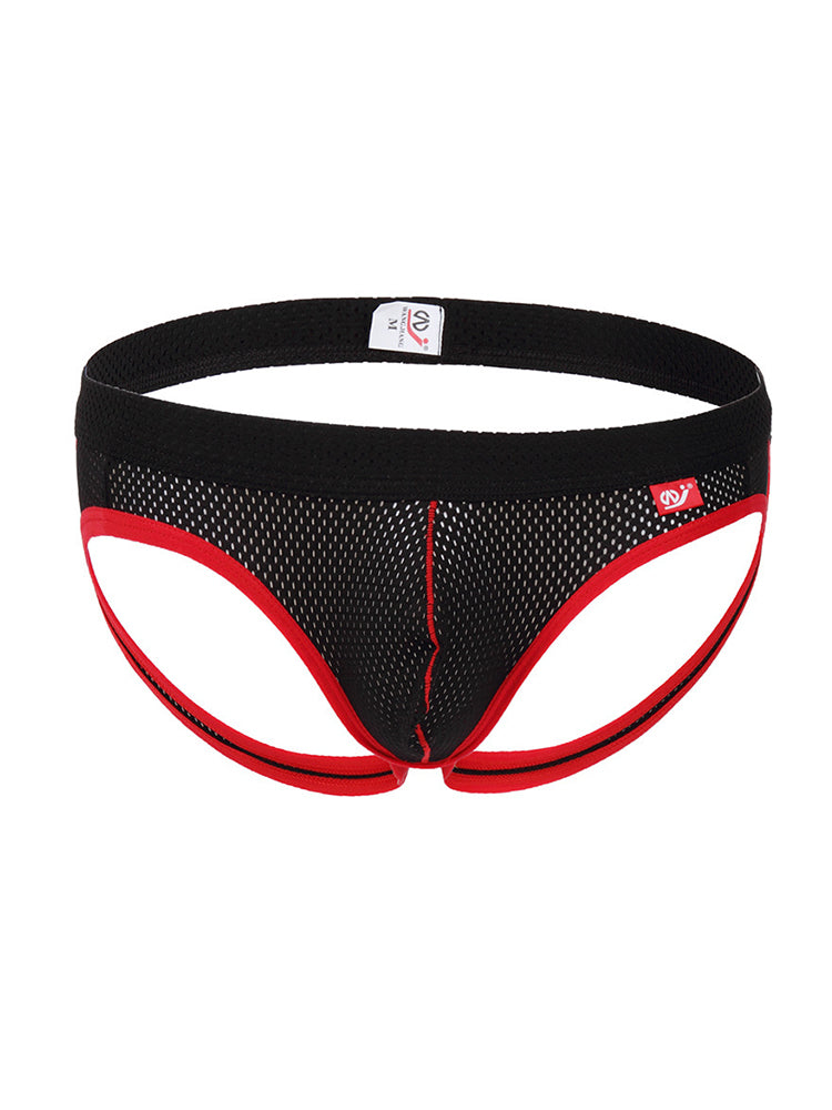 4 Pack Men's Low Waist Sexy Breathable Butt Lifting Stylish Comfortable Jockstrap