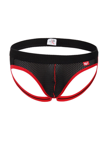 4 Pack Men's Low Waist Sexy Breathable Butt Lifting Stylish Comfortable Jockstrap