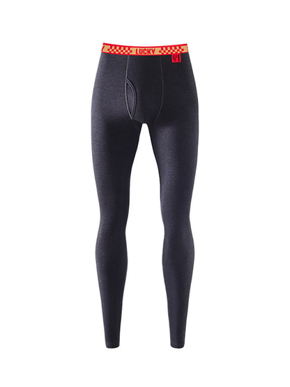 Men's Thermal Pants with Fleece Lining. Thickened Sports Base Layer Pants