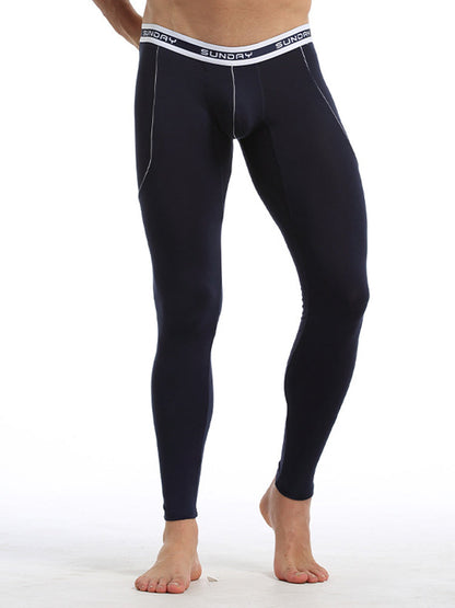 Men's Warm Pants Thin Fleece Casual Thermal Pants
