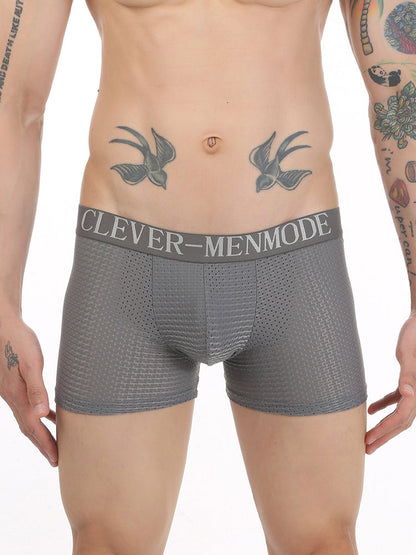 Sponge Cushion Mesh Buttock Boxer Briefs