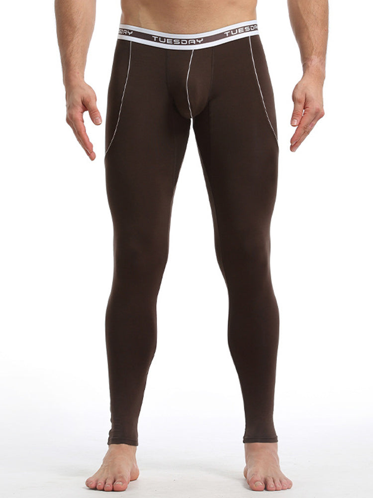 Men's Warm Pants Thin Fleece Casual Thermal Pants