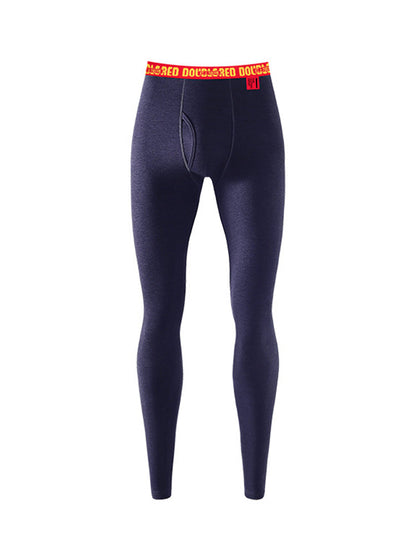 Men's Thermal Pants with Fleece Lining. Thickened Sports Base Layer Pants