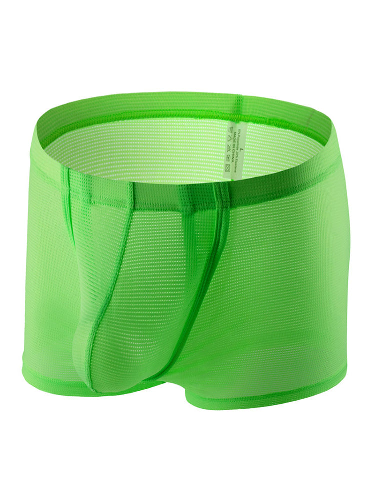 Men's Big Pouch U-convex Trunks with Fly