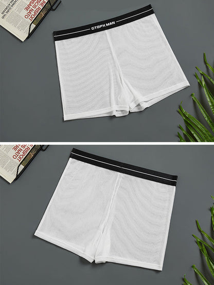 2 Pack Men's Breathable Mesh Boxer Shorts