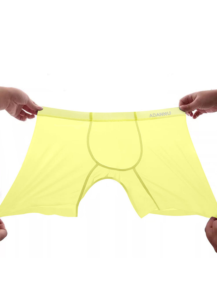Ultra-Thin Breathable Semi-Transparent Pouch Boxers Briefs & Midway Briefs