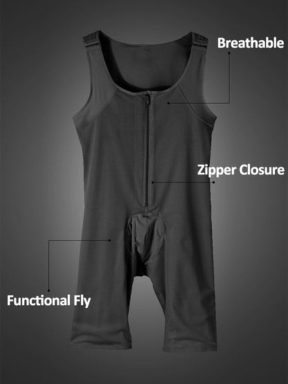 Men's Abdomen Body Shaper Legs Control Bodysuit