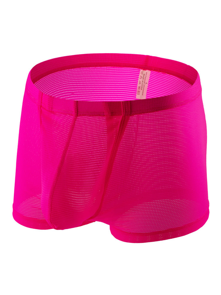 Men's Big Pouch U-convex Trunks with Fly