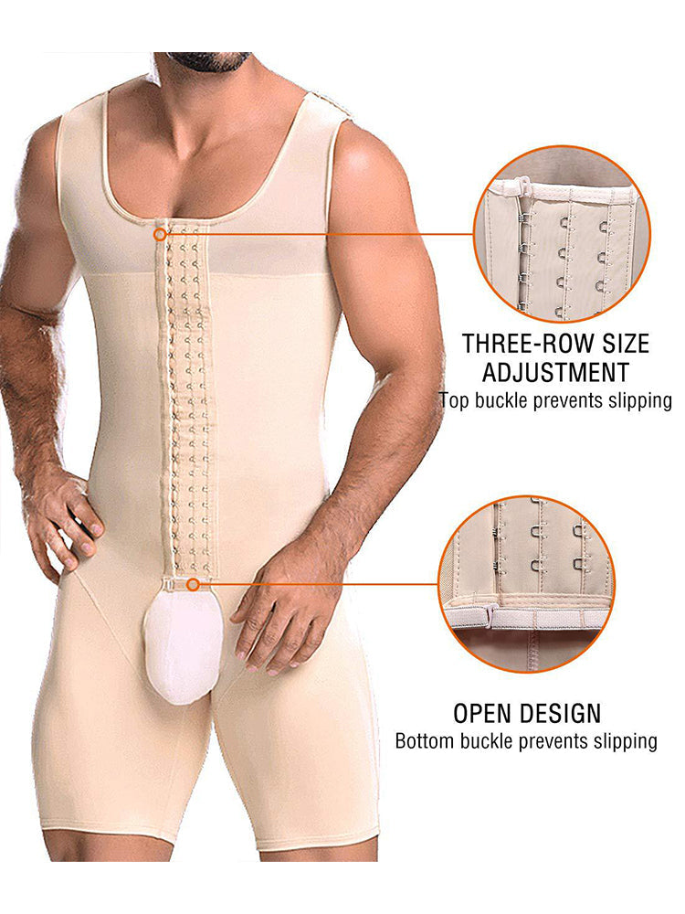 Men Shapewear Tummy Control Slimming Bodysuit