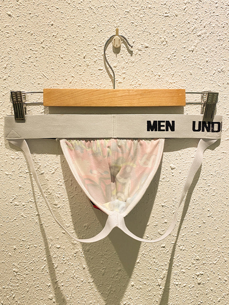 Men's Sexy Graffiti Pouch Thongs