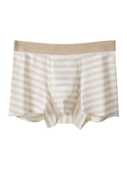 3 Pack Men's Cotton Breathable Antibacterial Quick-Dry U-Shaped Trunks