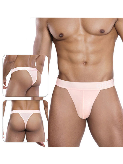 2 Pack Men's Large Pouch Enhancing Modal Breathable Thong