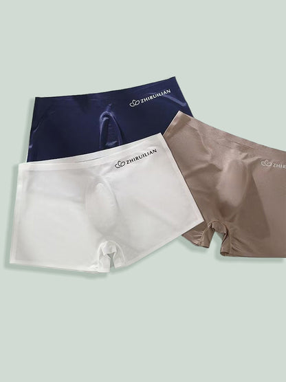 2-pack Men's Translucent Seamless 3D Pocket Boxer Briefs