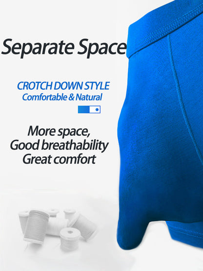 3 Pack Men's Separate Sexy Free Stretch Trunks