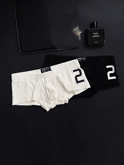 Men's Solid Color Comfortable Button-down Trunks