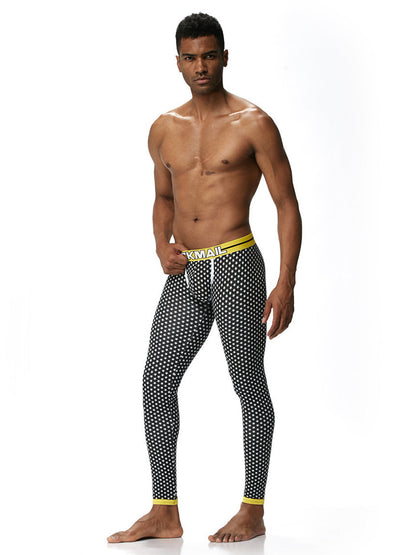 Men's Star Print Cotton Thermal Pants
