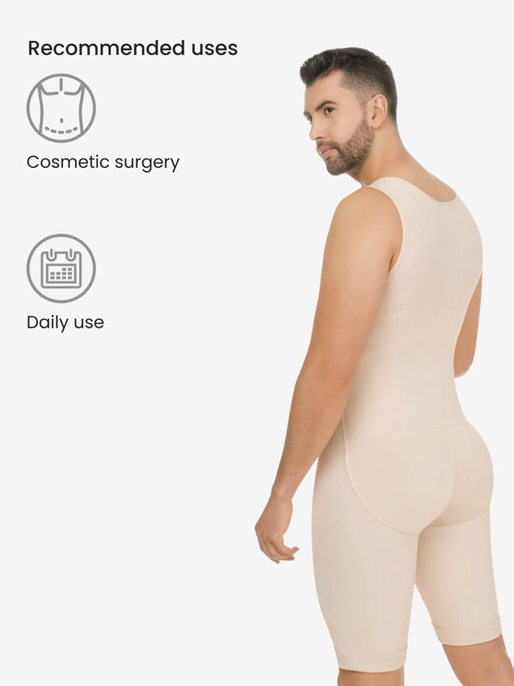 Men's Abdomen Body Shaper Legs Control Bodysuit