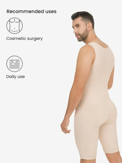 Men's Abdomen Body Shaper Legs Control Bodysuit