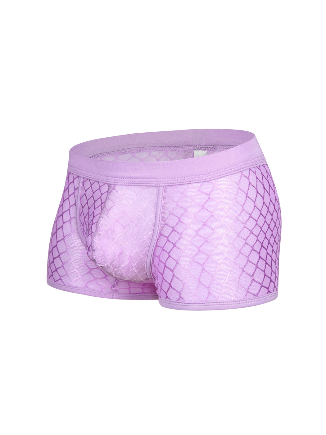 2 Pack Men's Sexy Transparent Mesh Trunks