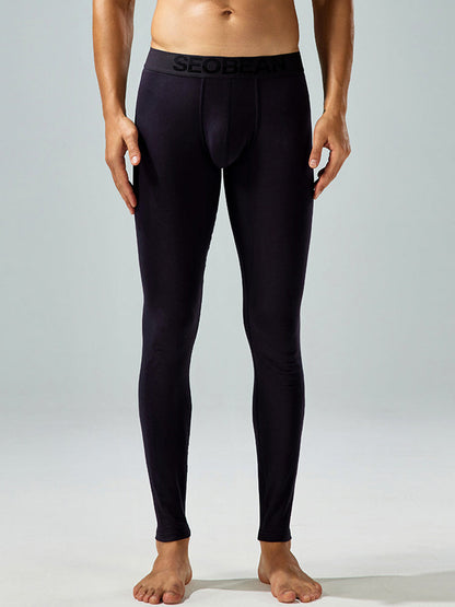 Seobean Men's Thin Autumn and Winter Essential Thermal Underwear Long Pants