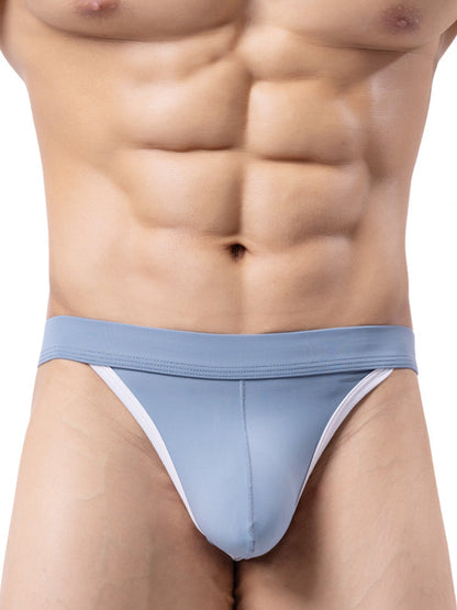 4 Pack Men's Mid-Rise Summer Ice Silk Mesh Thongs