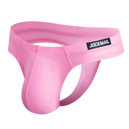 Men's Simple Breathable Mesh Pouch Bikini