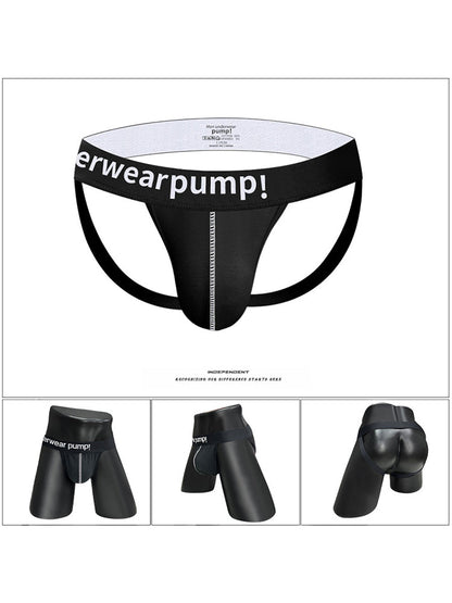 2 Pack Men's Trendy Breathable Sexy Cotton Jockstrap