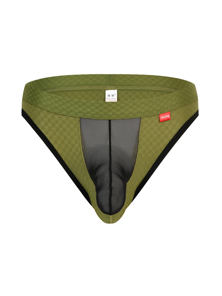 2 Pack Men's Sexy Thongs with Transparent Elephant Trunk