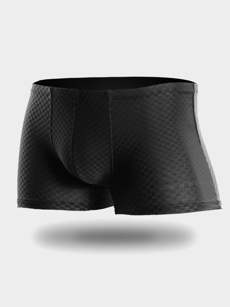 Breathable Grid Ice Silk Men's Underwear