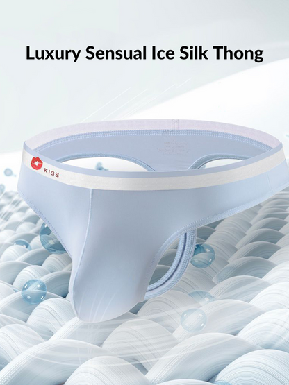 3 Pack Men's U-Pouch Ice Silk Sexy Thong