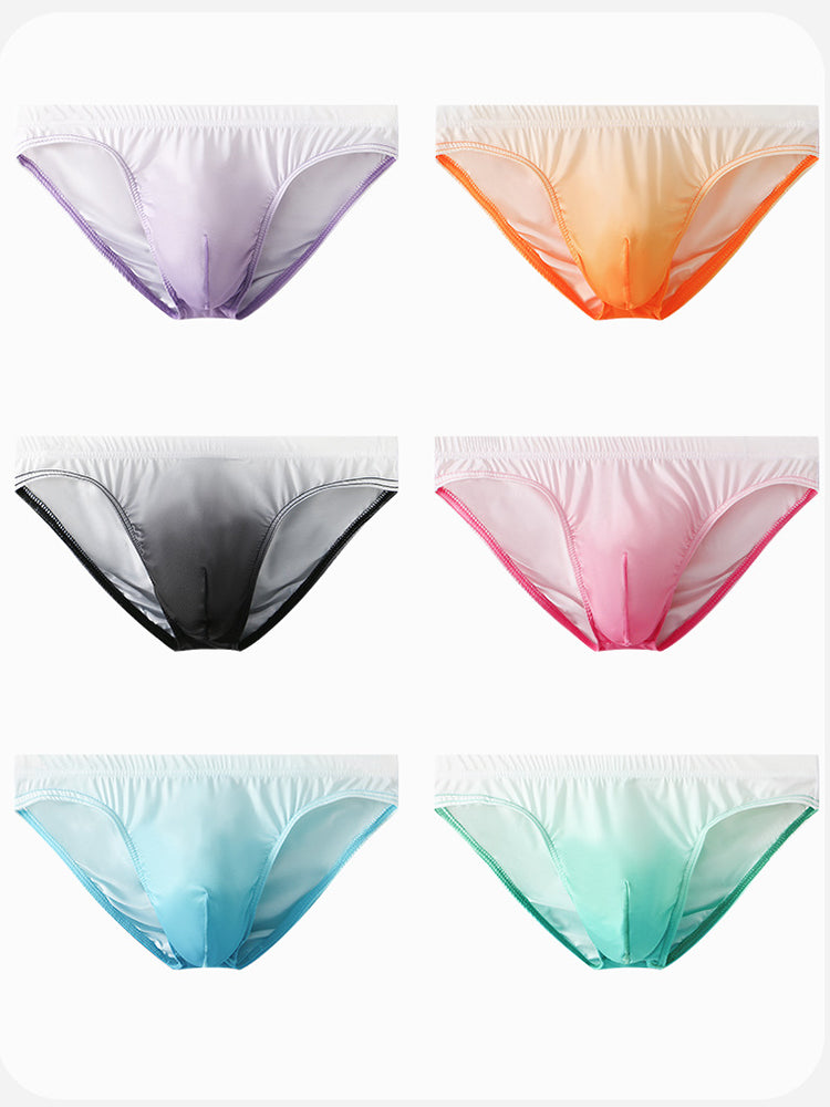 Men's Sensual Silk-Like Loose Gradient Color Bikini