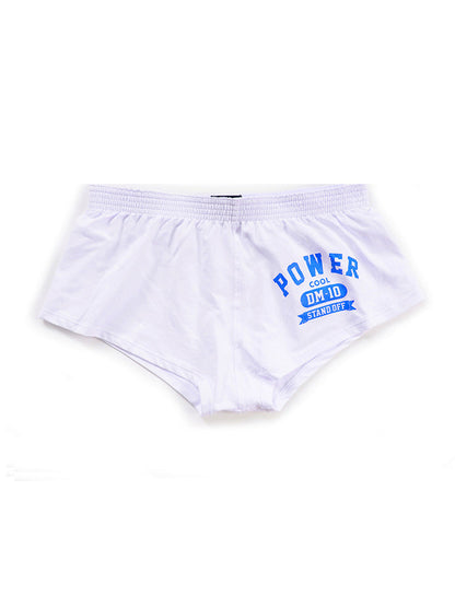 Men's DM Printed Lettering Low Waist Sexy Cotton Boxer Shorts