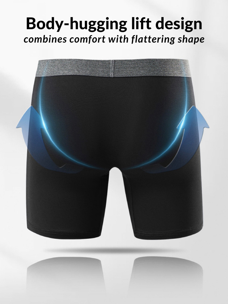 Men's Plus-Size Anti-Chafing Performance Boxer Briefs