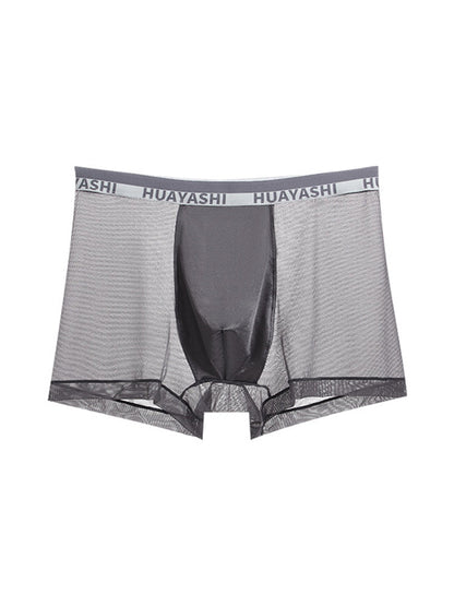 3 Pack Men's Ice Silk Seamless Breathable Quick-Drying Trunks