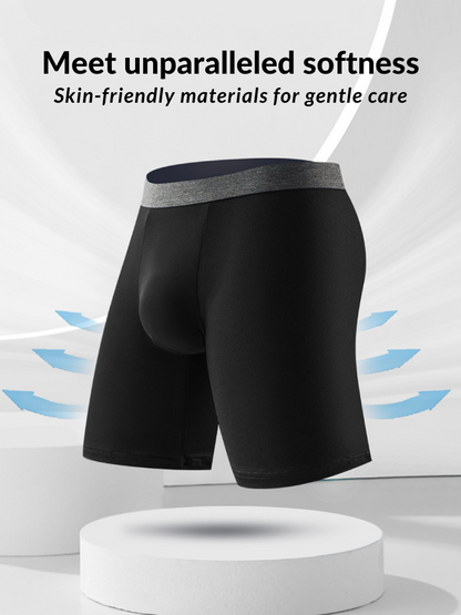 Men's Plus-Size Anti-Chafing Performance Boxer Briefs