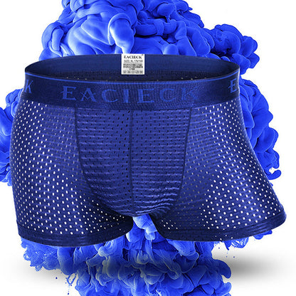 3Pcs Men's Mesh Thin Ice Silk Underwear