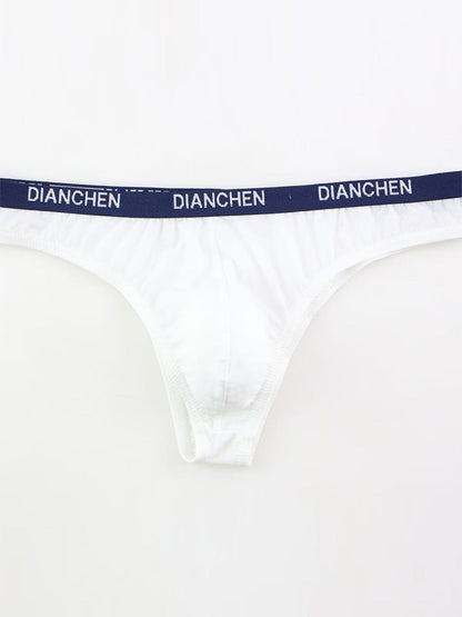 4 Pack Men's Sexy Comfortable Ice Silk Breathable Thong