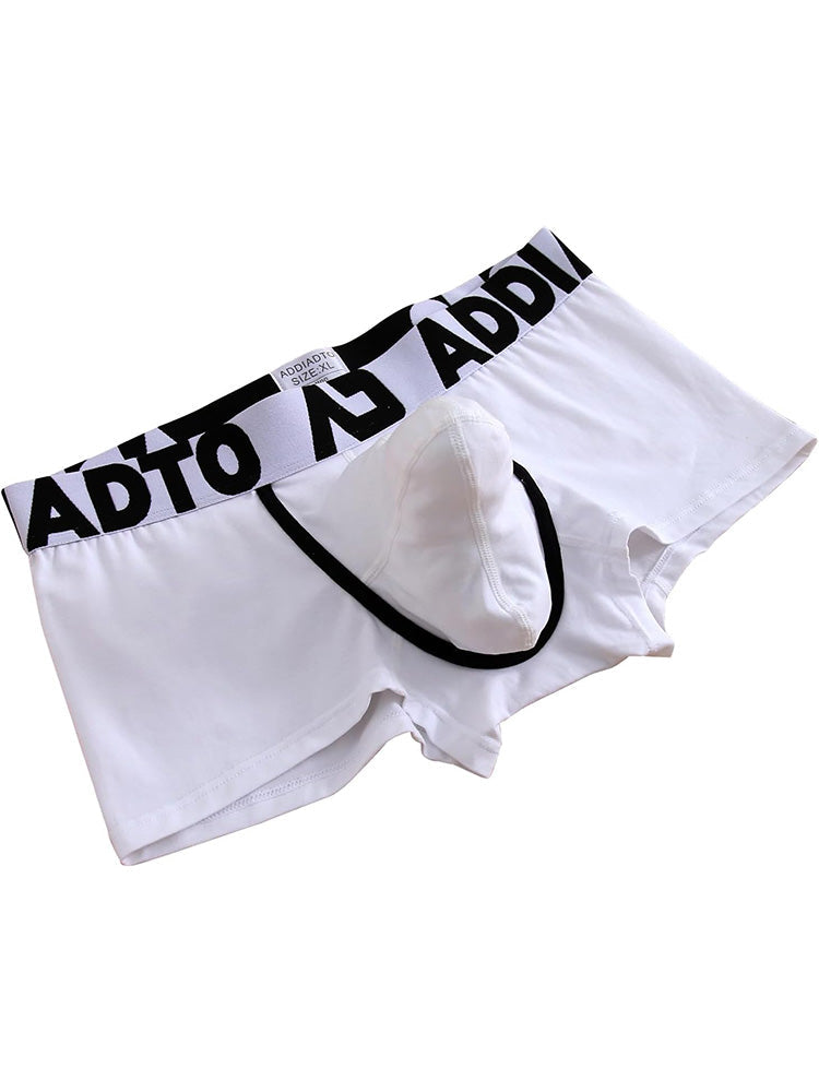 Men's Gun and Bullet Separation Large Pouch U-Convex 3D Cut Loose Trunks